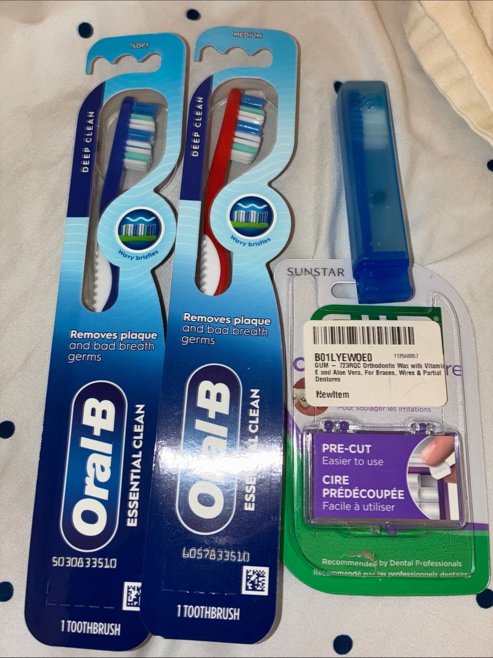 Oral-B Essential Clean Toothbrushes & oral care kit
